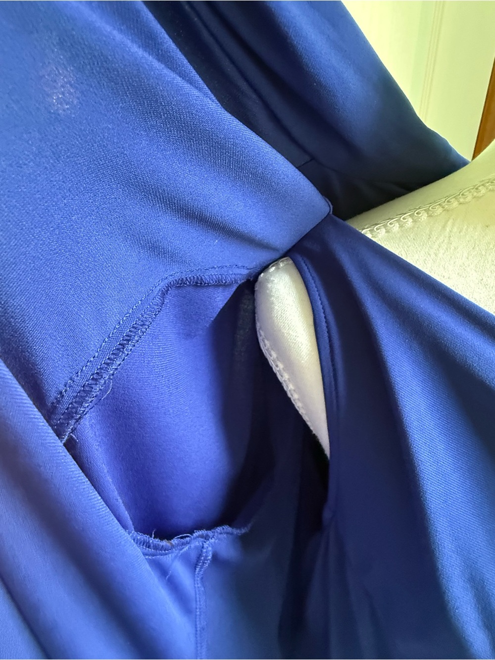 Women’s Long Sleeve Royal Blue Cocktail Dress 1X - Picture 4 of 13